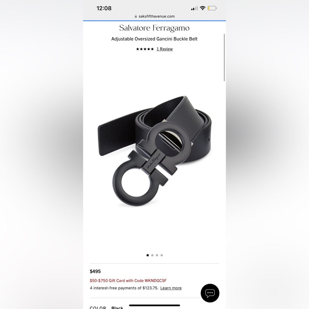 Salvatore Ferragamo belt
